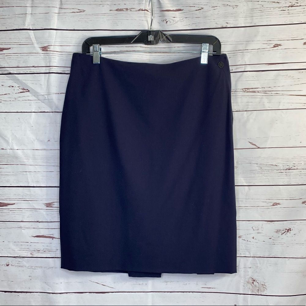 ena Lange Virgin Wool Blend Skirt Russian Night